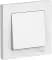 ATN000112 Одноклавишный выключатель в сборе с рамкой Schneider Atlas Design (белый)