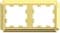 ATN101602 Рамка Systeme AtlasDesign Antique, 2 поста (золото)