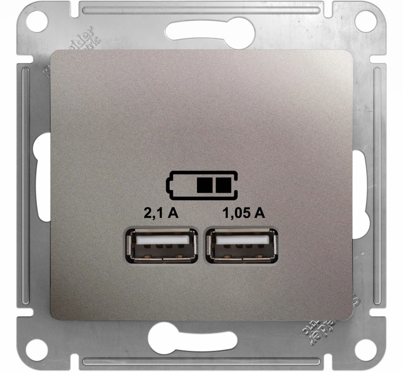   USB Schneider, USB-A x 2, 2.1A ()