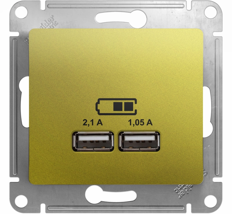   USB Schneider, USB-A x 2, 2.1A ()