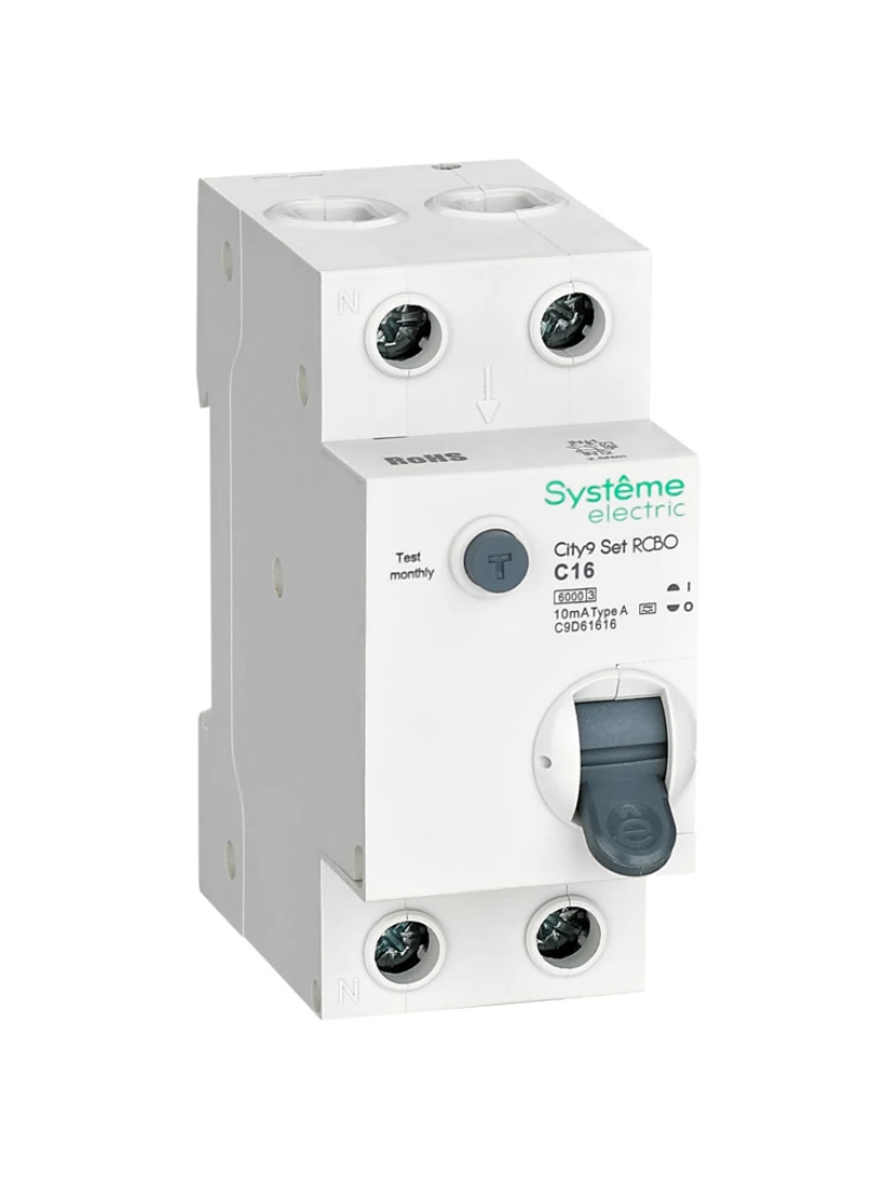   () Systeme City9 Set - 2P - 16A - A - 10mA -  C - 6kA