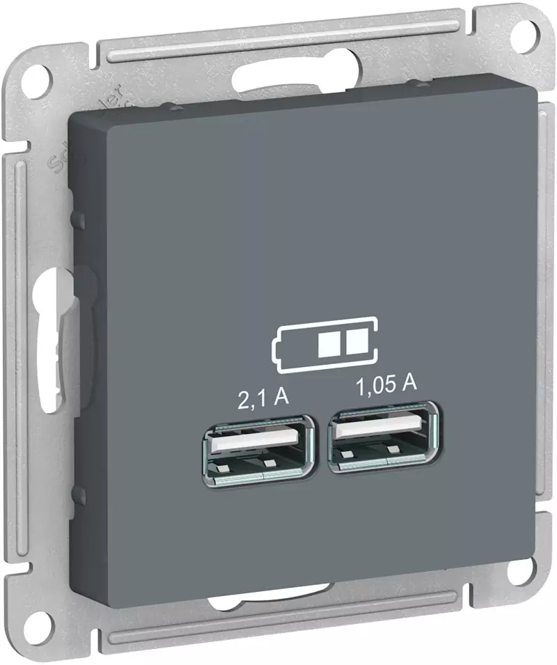   USB Schneider, USB-A x 2, 2.1A ()