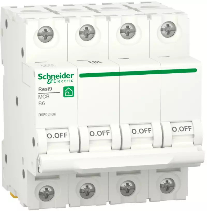   Schneider Resi9 - 4P - 6A - B - 6kA - 4M - 400