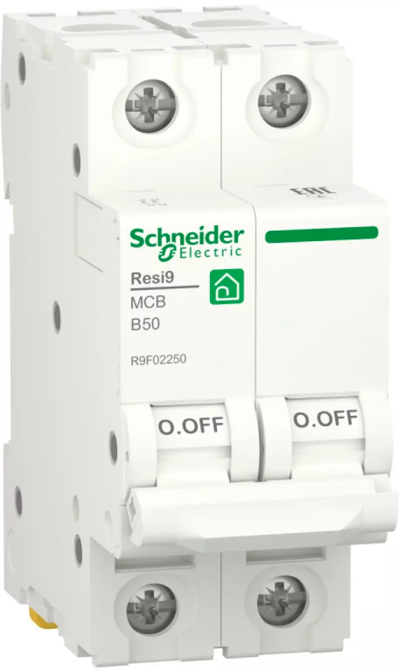   Schneider Resi9 - 2P - 50A - B - 6kA - 2M - 400