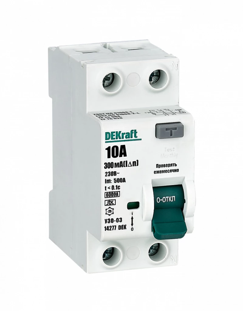    (/) Dekraft -03 - 1P+N - 10A - A - 300mA