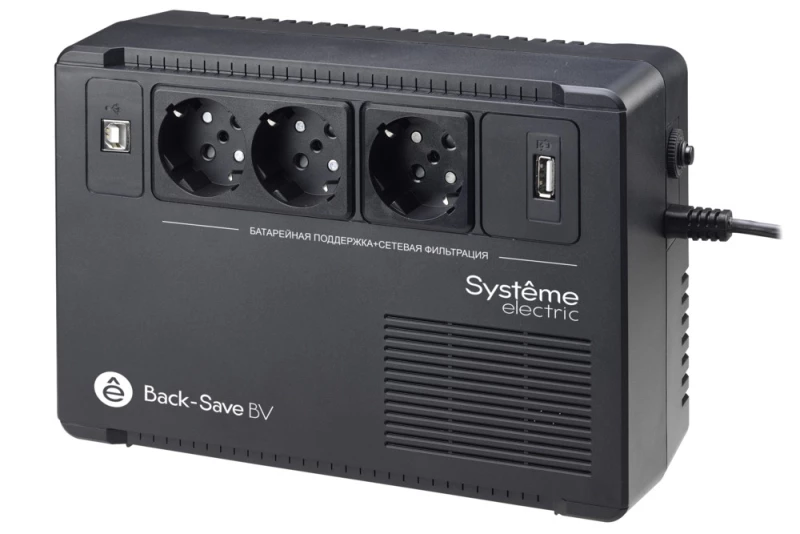  Back-Save BV Systeme Electric 800  AVR 3 Schuko 230  1 USB-A