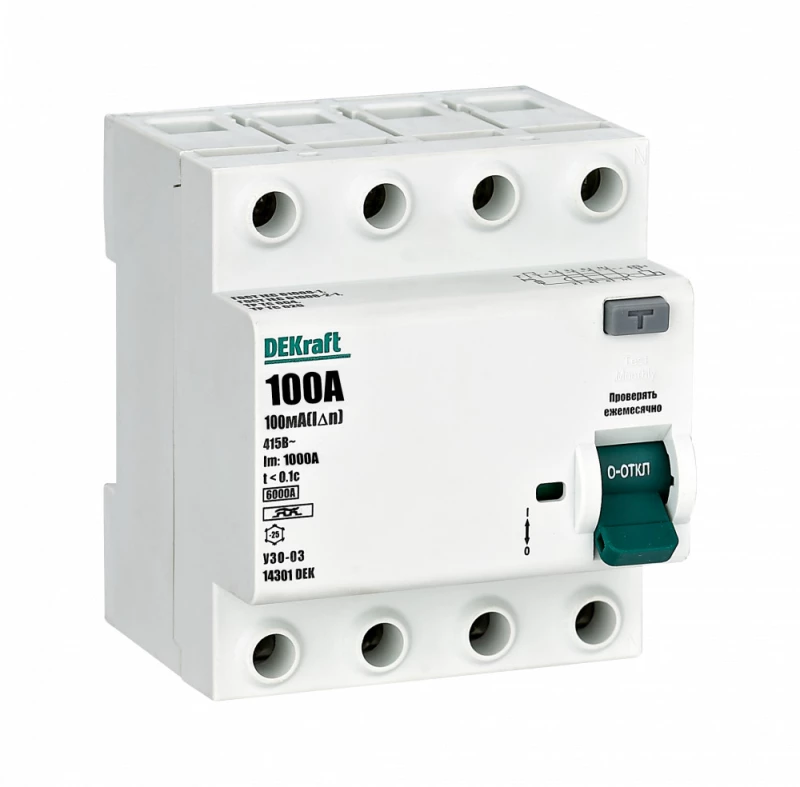    (/) Dekraft -03 - 3P+N - 100A - A - 100mA