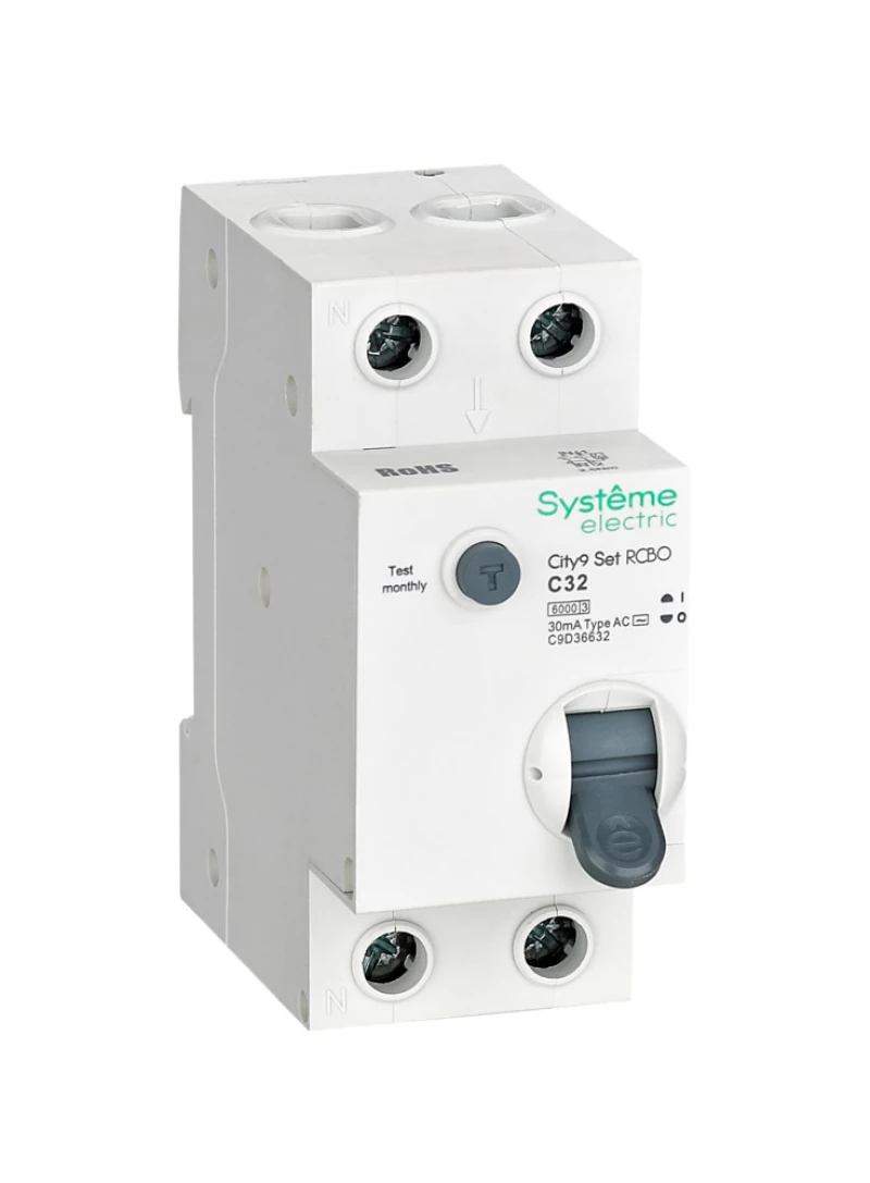   () Systeme City9 Set - 2P - 32A - AC - 30mA -  C - 6kA