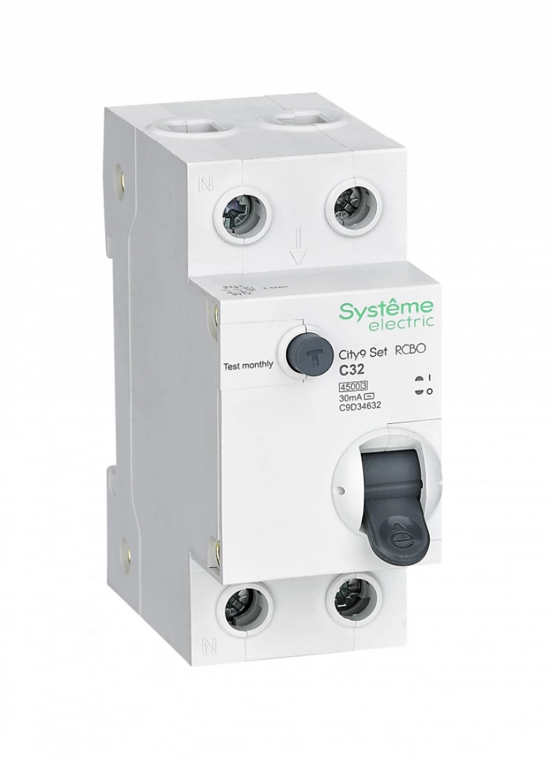   () Systeme City9 Set - 1P+N - 32A - AC - 30mA -  C - 4.5kA