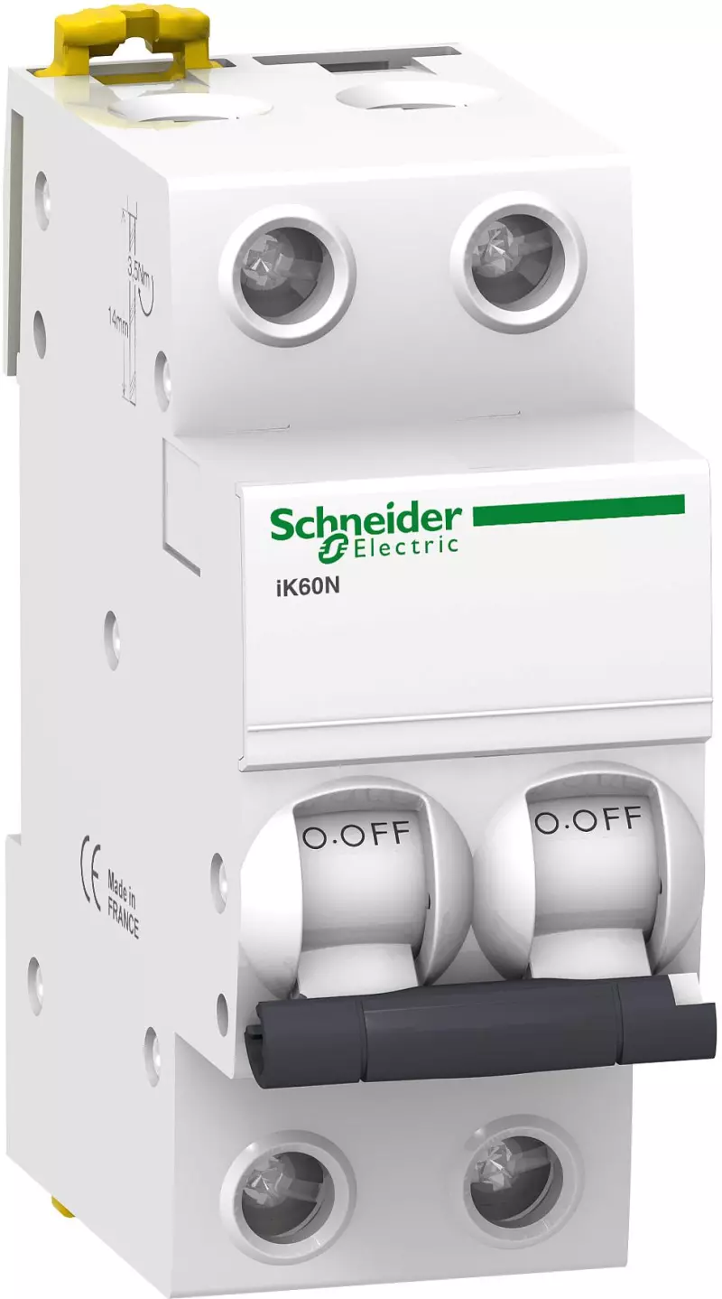   Schneider Acti9 iK60 - 2P - 3A - C - 6kA - 2M - 400