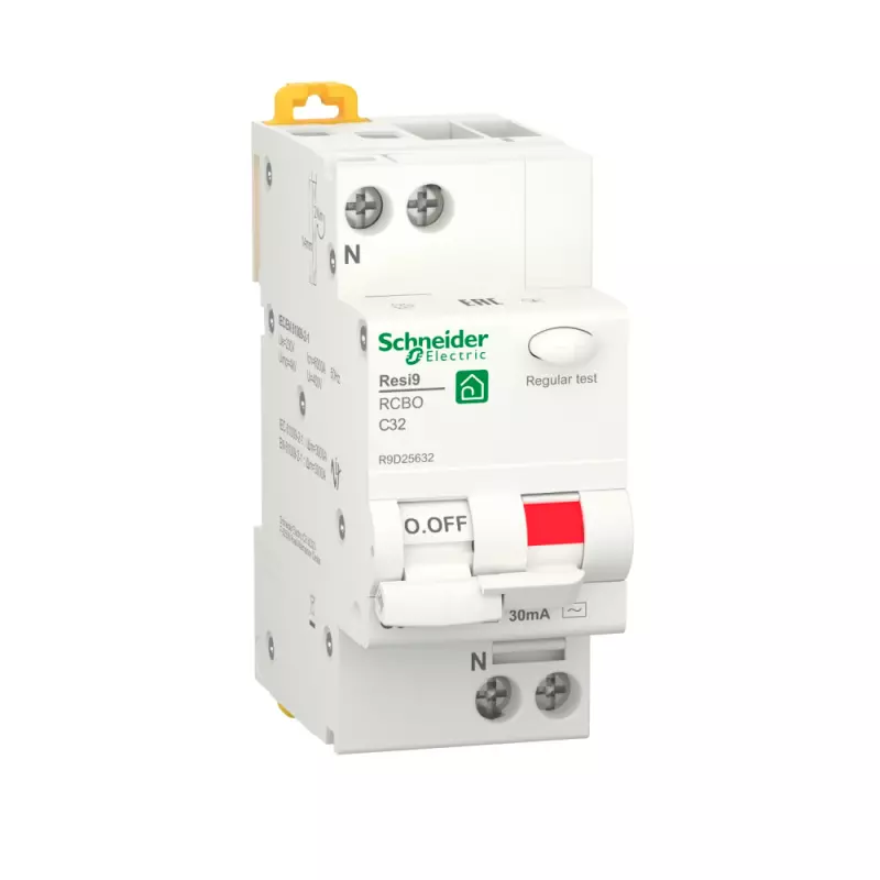   () Schneider Resi9 - 1P+N - 32A - AC - 30mA -  C - 6kA