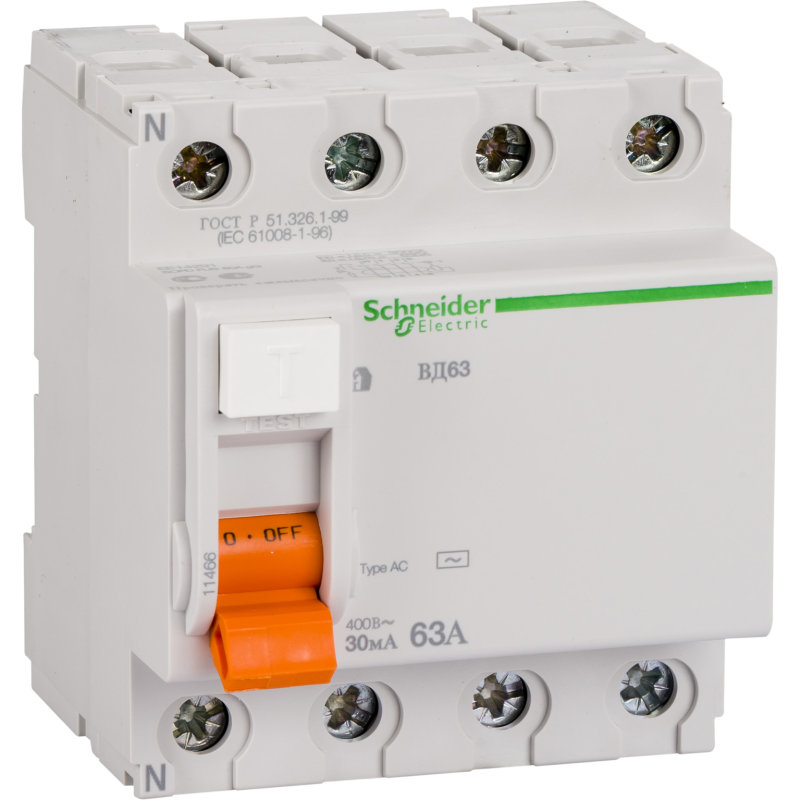    (/) Schneider  ( 63) - 4P - 63A - AC - 30mA