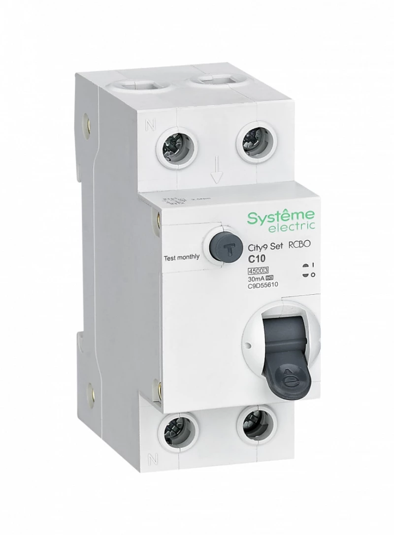   () Systeme City9 Set - 1P+N - 10A - A - 30mA -  C - 4.5kA