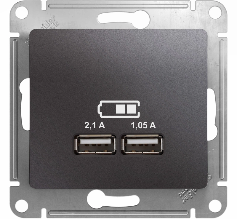   USB Schneider, USB-A x 2, 2.1A ()