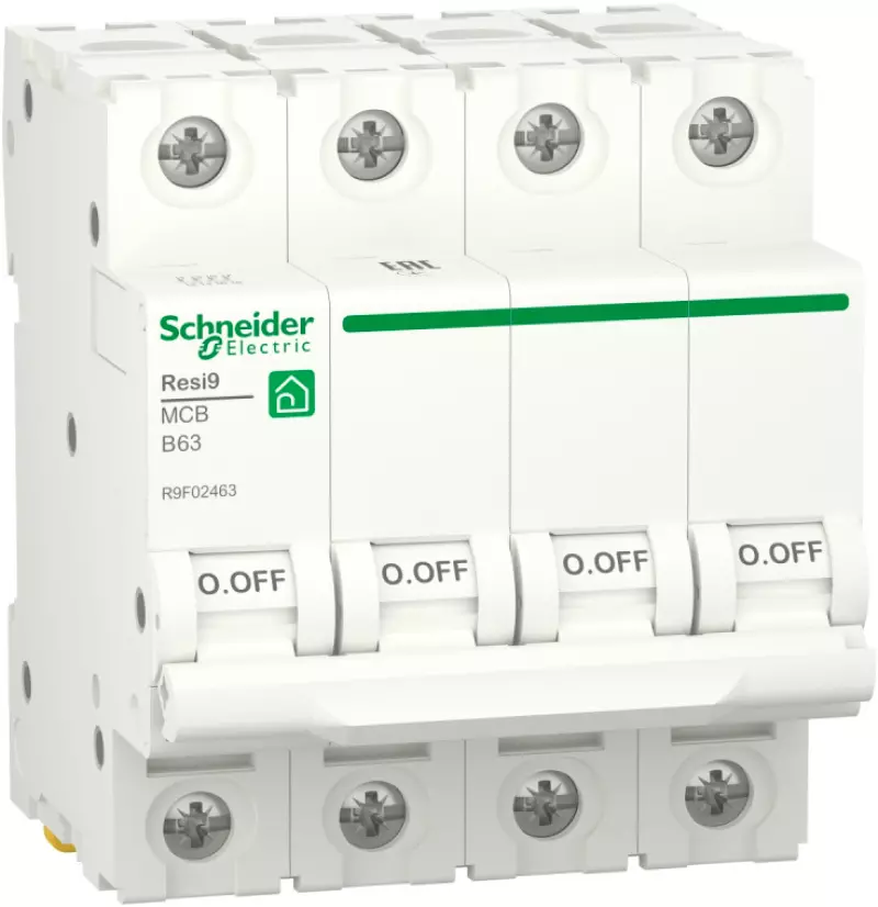   Schneider Resi9 - 4P - 63A - B - 6kA - 4M - 400