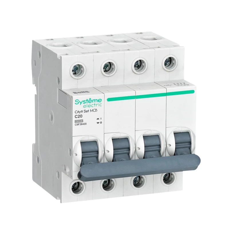   Systeme City9 - 4P - 20A - C - 6kA - 4M - 400