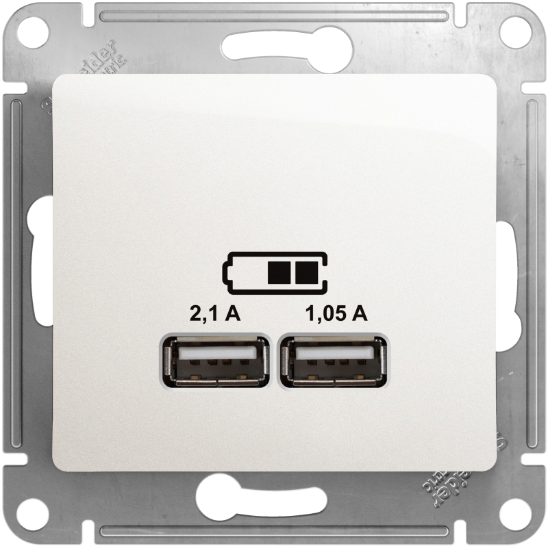   USB Schneider, USB-A x 2, 2.1A ()