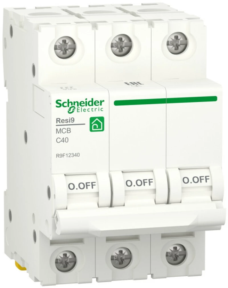   Schneider Resi9 - 3P - 40A - C - 6kA - 3M - 400