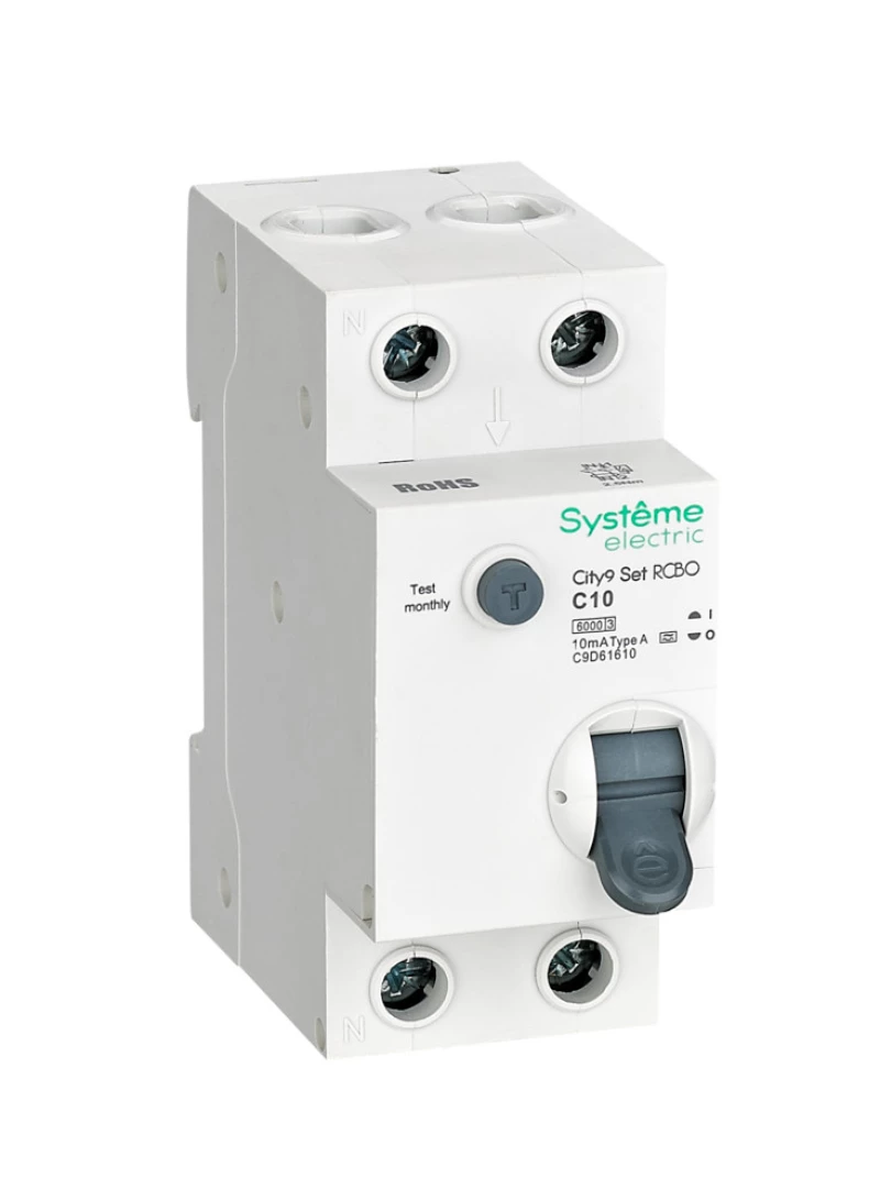   () Systeme City9 Set - 2P - 10A - A - 10mA -  C - 6kA