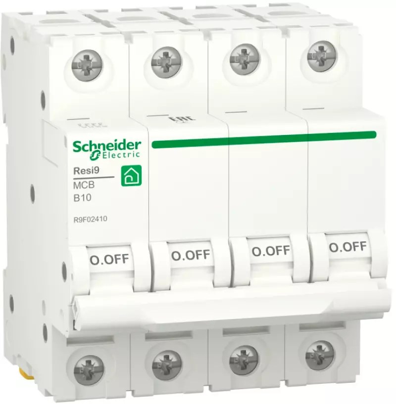   Schneider Resi9 - 4P - 10A - B - 6kA - 4M - 400