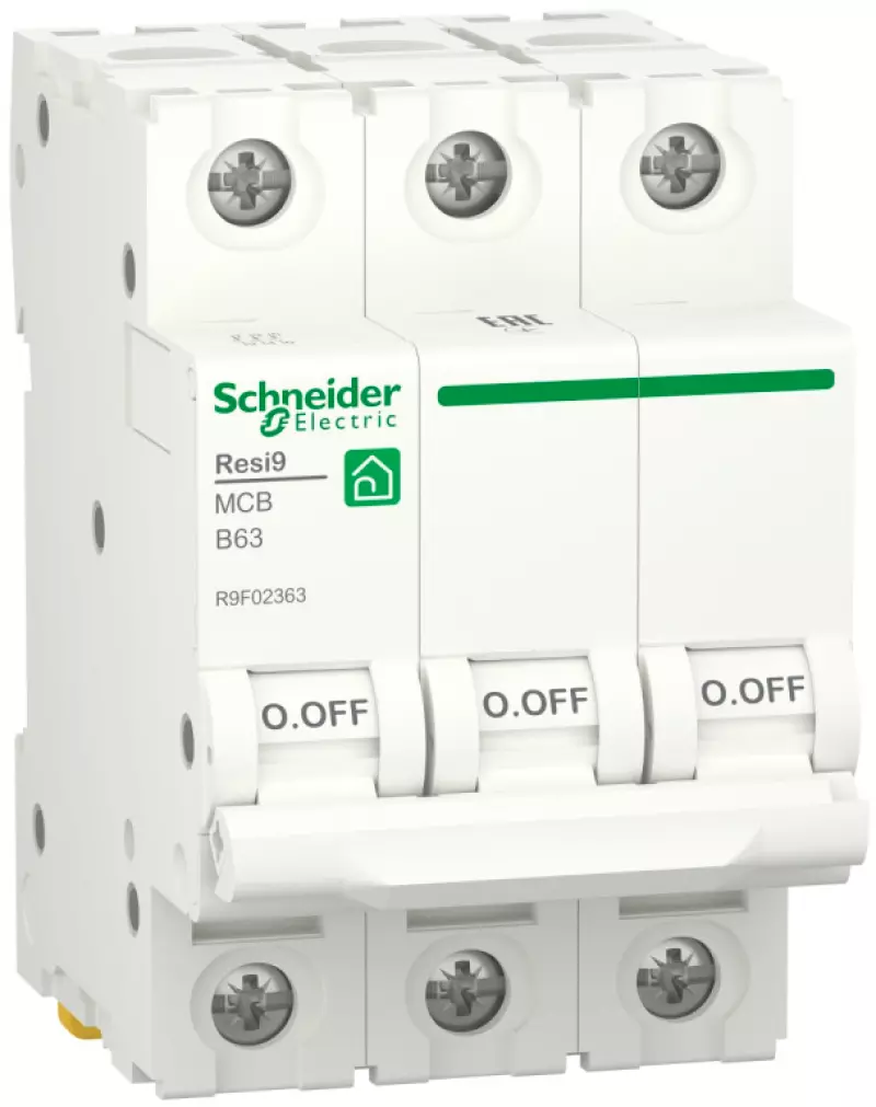   Schneider Resi9 - 3P - 63A - B - 6kA - 3M - 400