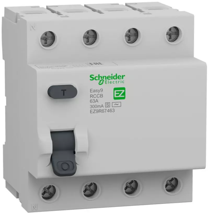     (/) Schneider Easy 9 - 4P - 63A - AC-S - 300mA