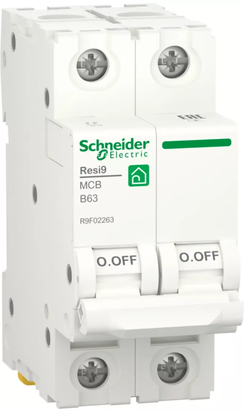   Schneider Resi9 - 2P - 63A - B - 6kA - 2M - 400