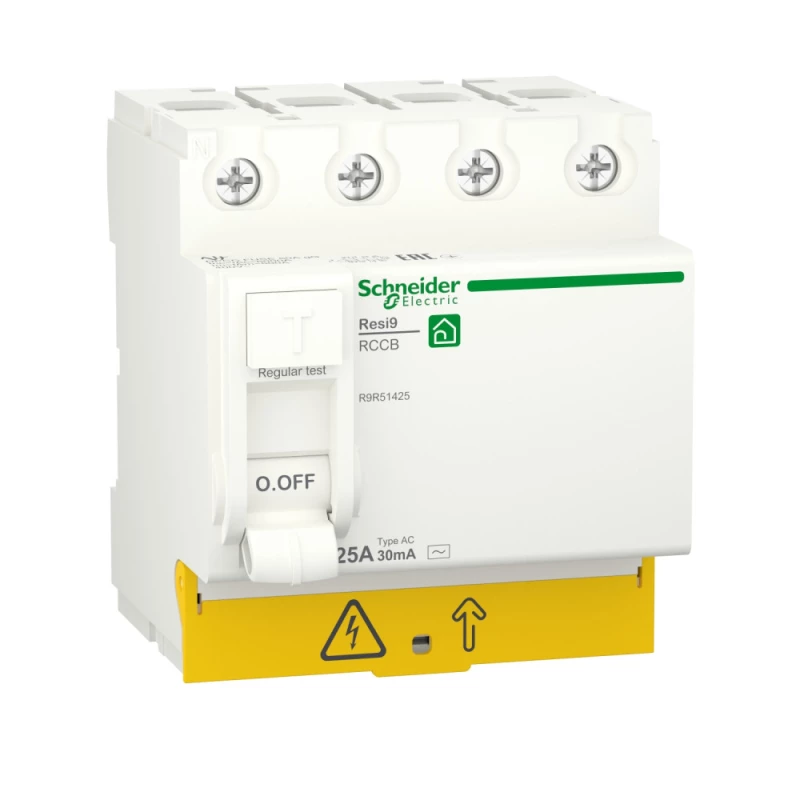    (/) Schneider Resi9 - 3P+N - 25A - AC - 30mA