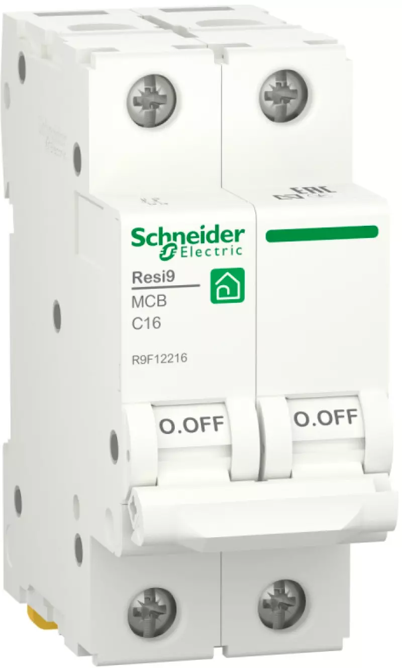   Schneider Resi9 - 2P - 16A - C - 6kA - 1M - 400