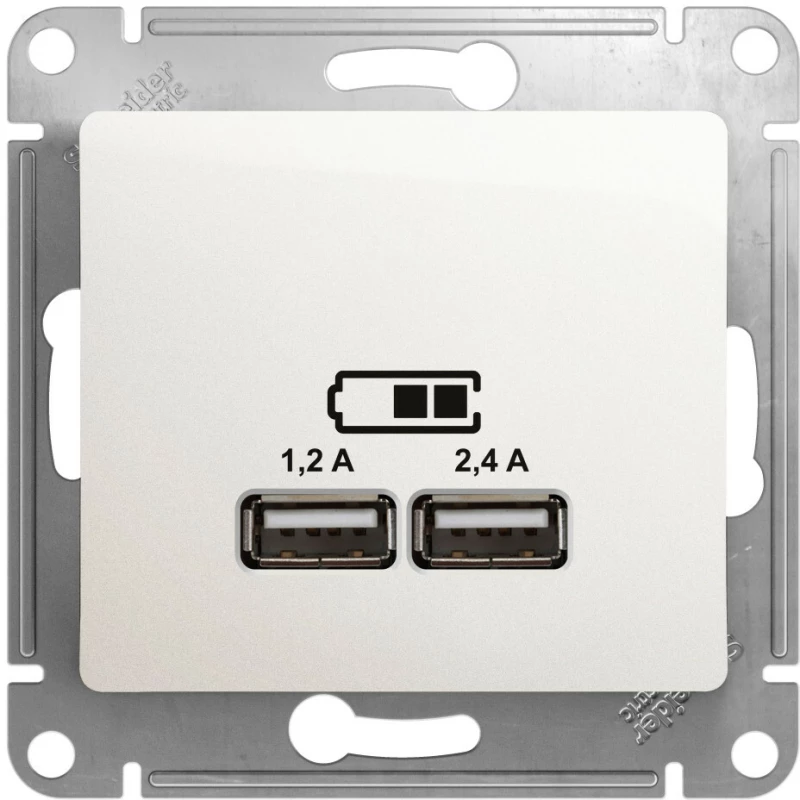   USB Schneider, USB-A + USB-C, 2.4A ()