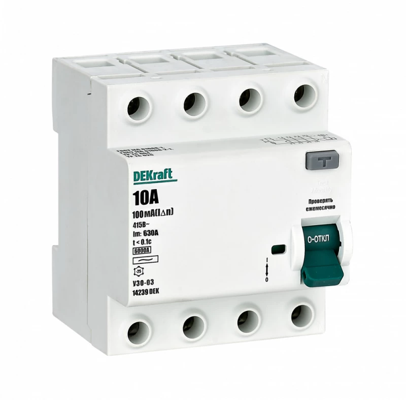    (/) Dekraft -03 - 4P - 10A - AC - 100mA