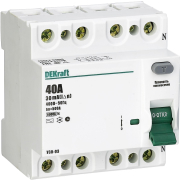    (/) Dekraft -03 - 4P - 40A - AC - 30mA