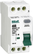    (/) Dekraft -03 - 1P+N - 40A - AC - 30mA