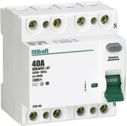    (/) Dekraft -03 - 4P - 40A - AC - 300mA